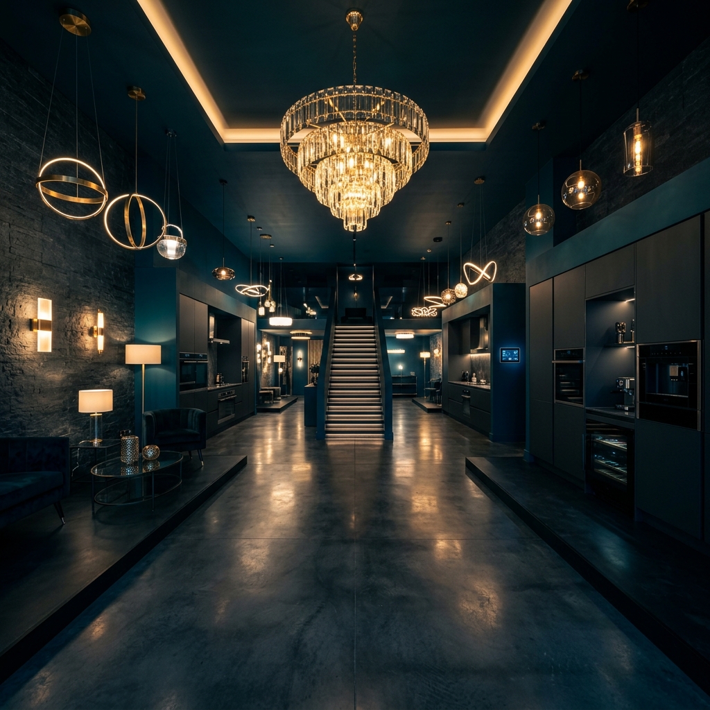 Premium lighting showroom